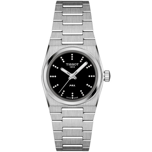 Tissot PRX Swiss Quartz Watch | 36 Diamonds | 25mm | Black